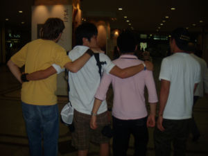 Japan (Aug 25- Sept 10 09) - Jason with Kentaro and his friends, take 2