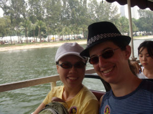 Singapore (Sept 10-17 09) - Grace and me on Duck Tours